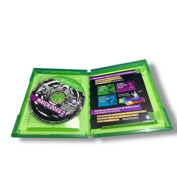 Watch Dogs 2 Xbox One Game Case & Disc – Bonus Zodiac Mission Included - Picture 7 of 7